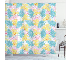 Orchids with Paint Spots Shower Curtain