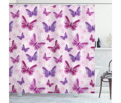 Butterflies Fairy Colors Shower Curtain