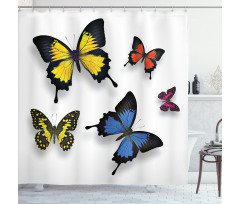 Nature Moths Wings Shower Curtain