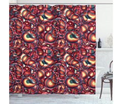 Modern Paisley Shower Curtain