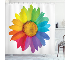 Hippie Daisy Spring Shower Curtain