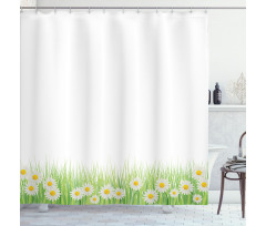 Daisies in the Grass Shower Curtain