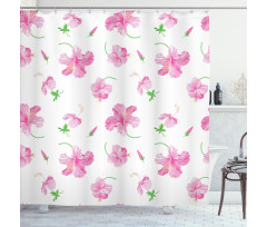 Floral Patterns Country Shower Curtain