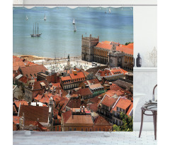 Nostalgic Lisbon City Shower Curtain
