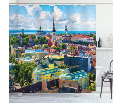 Town Tallinn Estonia Shower Curtain