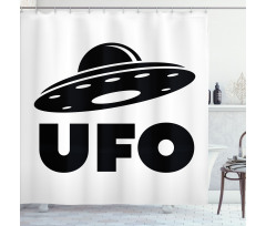 Unidentified Flying Object Shower Curtain