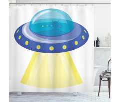 UFO Unknown Flying Object Shower Curtain