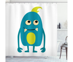 Monster Halloween Character Shower Curtain