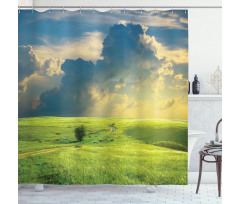 Summer Spring Rural Shower Curtain