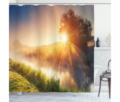 Tree Ukraine Rural Shower Curtain