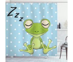 Frog Prince Polka Dots Shower Curtain