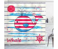 Fish Sailor Marine Sea Shower Curtain