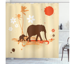 Safari Tropical Lands Shower Curtain