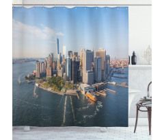 Real Life Aerial View Shower Curtain