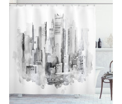 Watercolor Composition Shower Curtain