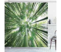 Tropic Rain Forest Bamboo Shower Curtain