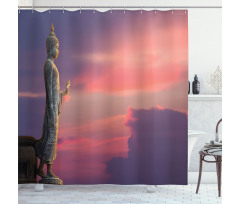 Magical Sunset Scene Shower Curtain