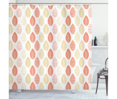 Foliage Fall Season Leaves Shower Curtain