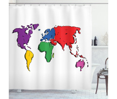 Educational Modern Shower Curtain