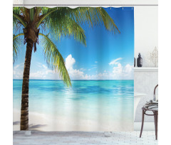 Exotic Beach Shoreline Shower Curtain
