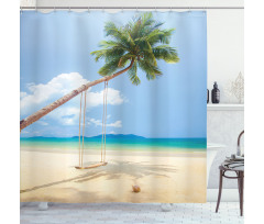 Coconut Palms Island Shower Curtain