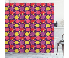 Colorful Fresh Cartoon Fruit Shower Curtain