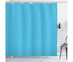 Aqua Tone Layout of Items Shower Curtain