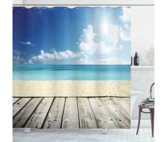 Exotic Ocean Nautical Shower Curtain