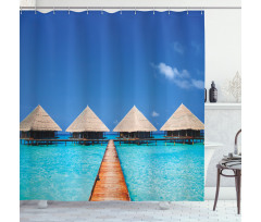 Maldives Clear Waters Shower Curtain