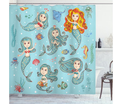 Marine Creatures Art Shower Curtain