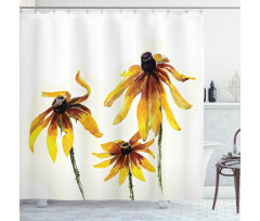 Daisies Garden Shower Curtain