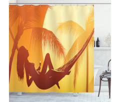 Majestic Sunset View Shower Curtain