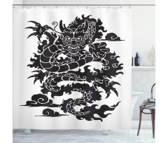 Cultural Chinese Silhouette Shower Curtain