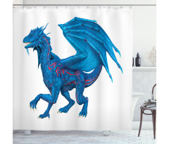 Wild Creature with Wings Shower Curtain