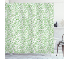 Simplistic Branches Plants Shower Curtain