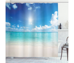 Sky and Tropical Sea Shower Curtain
