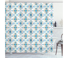 Tribal Inspired Shapes Shower Curtain
