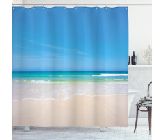 Paradise Sunny Sky Scene Shower Curtain