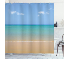 Calm Beach Hot Sun Shower Curtain