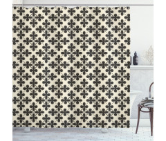 Classic Vintage Petals Shower Curtain