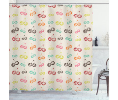 Colorful Fresh Organic Foods Shower Curtain