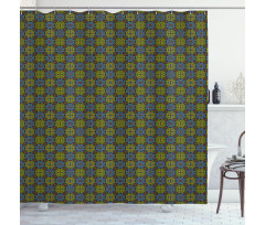 Classic Antique Geometric Shower Curtain