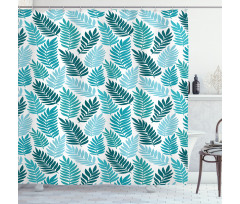 Exotic Tropical Leaves Art Shower Curtain