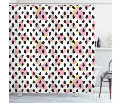 Seeds and Watermelon Slices Shower Curtain