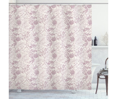 Tender Wild Herbs Flowers Shower Curtain