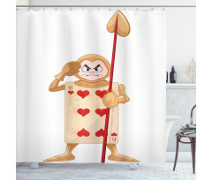 Playing Card Shower Curtain