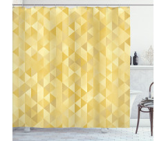 Pastel Monochrome Triangles Shower Curtain