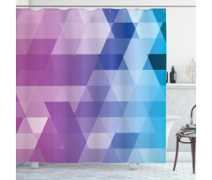 Fuchsia and Aqua Tones Art Shower Curtain