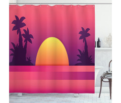 Dramatic and Exotic Scene Shower Curtain