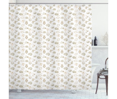 Forest Animals and Items Shower Curtain